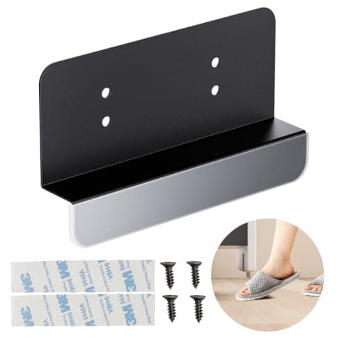 Adzyz Hands Free Garbage Drawer Foot Pull Handle Foot Pull for Trash Cabinet Drawer, Touchless Hands Free Design for Full Overlay Cabinet Door (2Pack Black) - Image 1