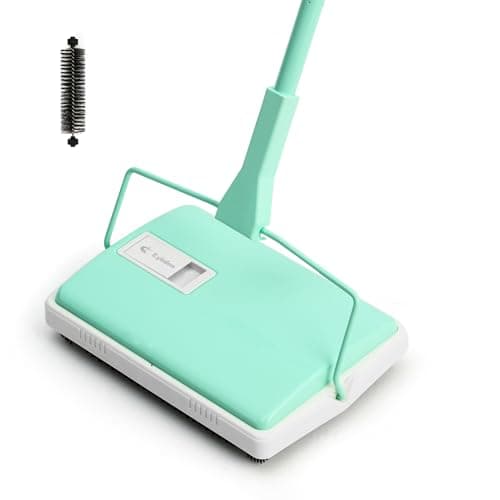 Eyliden X-Large Carpet Sweeper - Quiet Manual Sweeper for Carpets & Rugs