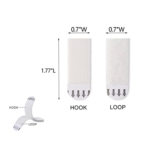 48 Pairs(96 Strips) Small Picture Hanging Strips Heavy Duty, Picture Hanging Kit, Hang Pictures on Wall Without Nails, No Hole Picture Hangers, Removable Adhesive Strips for Frame Hanging - Thumbnail 2