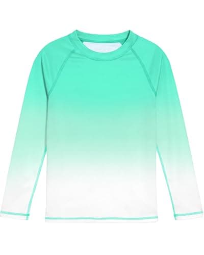 DRONIRING Boys' Rash Guard Long Sleeve, UPF 50+ Swim Shirt for Boys Kids Youth, UV Sun Protection Water Shirts for Beach Surf - Image 1