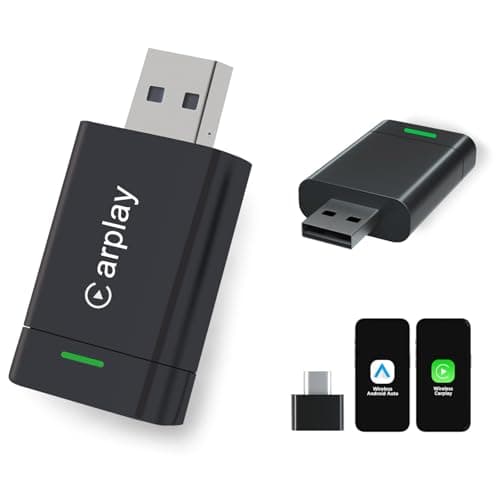 2026 Upgraded Wireless CarPlay Adapter for iPhone – Mini Wired to Wireless Dongle, Fast 5.8GHz WiFi & Bluetooth Connection, Plug & Play, Universal for OEM Wired CarPlay Cars - Image 1