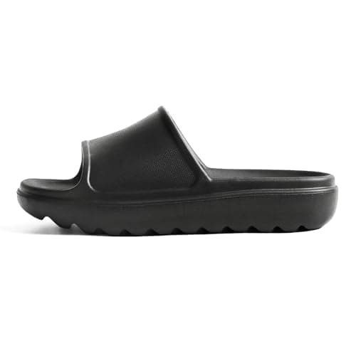 GETOEU Cloud Slides for Women and Men Pillow Slides Slip-Resistant Shower Shoes Recovery Slide Sandals Cushioned Thick Pillow Slippers Comfort Indoor and Outdoor Slide,Black - Thumbnail 4
