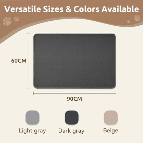 MontVoo Washable Dog Bed Cover, Absorbent Quick Dry Pet Bed Sheet, Easy Hair Removal Couch Covers for Dog/Cat, 24x35 Inches, Waterproof PU Backing Dog Bed Mat for Car Seat/Crate, Cover Only, Darkgrey - Thumbnail 6