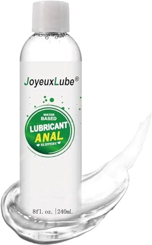 JoyeuxLube Water-Based Anal Lube 8fl.oz Desensitizing Anal Lubricant Long Lasting Smooth Slippery for Men Women and Couples - Image 1