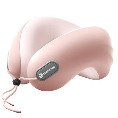 drembloo Neck Pillow Airplane, CertiPUR-US® BASF Memory Foam Cooling Travel Pillows for Sleeping, Adjustable Flight Sleep Pillow with Comfortable Breathable Cover, Portable Plane Accessories - Image 1