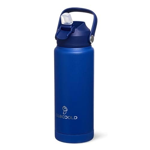 DLOCCOLD 24oz Kids Insulated Water Bottle with Leak Proof Straw Lid, Double Wall Vacuum Stainless Steel Water Bottle with Silicone Boot, Reusable Tumbler for Travel, Boys, Girls - Image 1