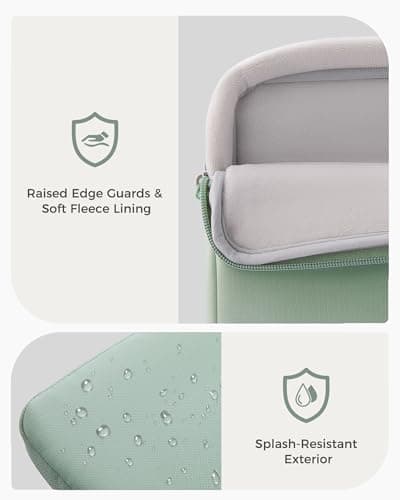ProCase Laptop Sleeve 13" for MacBook Neo/Air/Pro 13-13.6 inch with A18/M5/M4/M3/M2/M1 Chip 2026-2016, Computer Case Also Compatible with 13" HP Dell ASUS Lenovo Acer Chromebook -Willow Green - Thumbnail 5