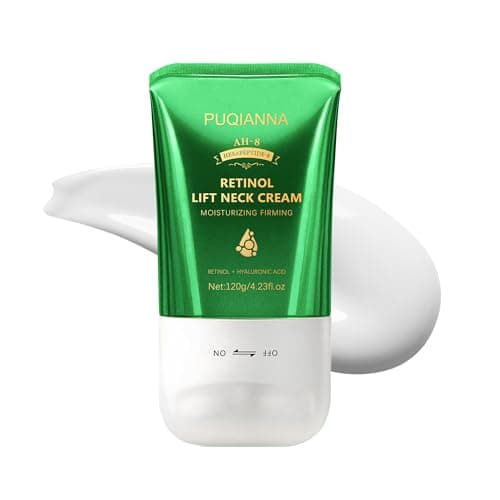 Retinol Neck Cream - Advanced Neck Firming Cream with AH8 for Crepey Skin, Hyaluronic Acid Moisturizer for Face, Neck & Body to Tighten, Lift & Reduce Wrinkles 4.23oz - Image 1