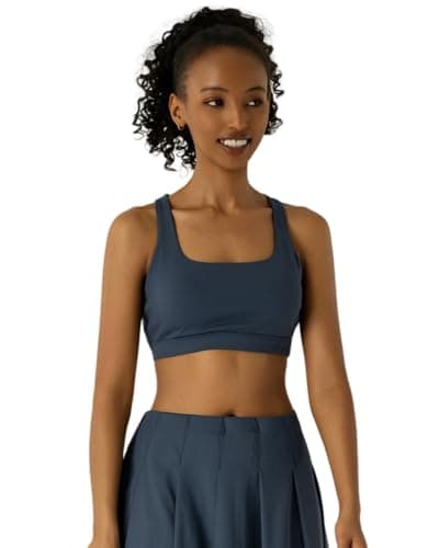 Leapstride Womens Sports Bra Padded Crisscross Back Medium Support Sports Bras with Removable Cups for Workout Yoga - Image 1