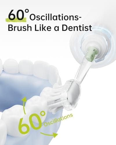 Laifen Wave Special Electric Toothbrush, New 2025 Version Oscillation & Vibration Sonic Electric Toothbrush for Adults with App, 2 Brush Heads, IP68 Waterproof Travel Powered Toothbrush (Meadow Green) - Thumbnail 2