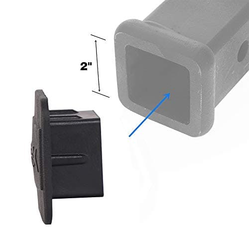 XSTRAP STANDARD 2PCS 2 Inches Trailer Hitch Cover, Black Receiver Tube Tow Hitch Plug, Tow Hitch Covers, Car Exterior Accessorie for Most Cars, Trucks, ATV, UTV, Toyota - Thumbnail 3