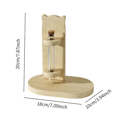 Commemorative Whisker Collector Ornaments Transparent Whisker Jar Cat Whisker Storage Box for Cats Kitten, 18x10x20cm - Thumbnail 2