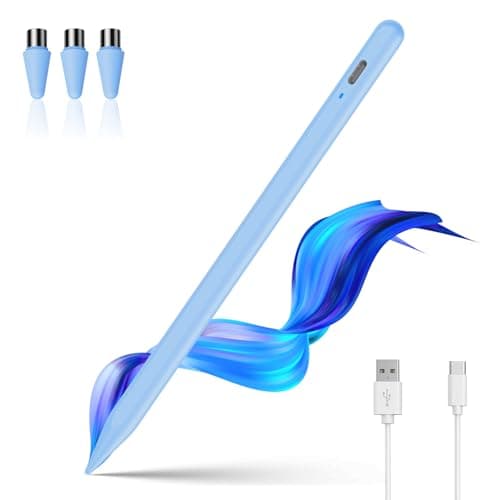 Stylus Pen for Touchscreen,Luntak Universal Magnetic Fine Point iPad Pencil for Android & iOS Smartphone and Tablet,POM Tip Stylus Pen for iPad/iPad Pro/iPhone/Samsung/Lenovo/Huawei and so on-Blue