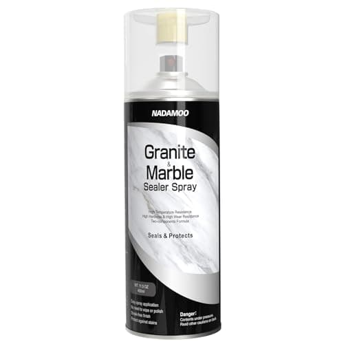 NADAMOO 2K Granite & Marble Sealer Spray, 2-Parts Formula Sealant with Stronger Adhesion and Enhanced Wear Resistance, Seal & Protect Kitchen & Bath Surfaces, Clear, 1 Can - Image 1