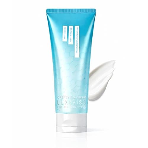 Luxeviss Advanced Crepey Skin Repair Cream – Anti-Wrinkle & Sagging Firming Moisturizer for Face, Neck, Chest, Arms & Body, Deep Hydration for Smoother, Firmer-Looking Skin, 3.35 Oz