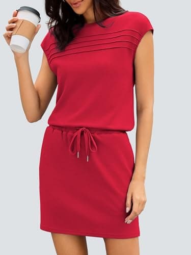 Casly Lamiit 2 Piece Outfits for Women Summer Comfy Matching Sets Active Resort Wear Spring Break Set Country Concert 80s 90s Outfits Red S - Thumbnail 3