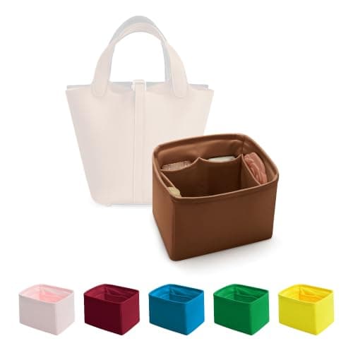 KINGS IN BAG Satin Purse Organizer for Picotin 22, Gold