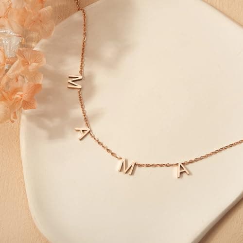 Mothers Day Gifts for Mom, for Wife - 14K Gold Mama Necklace- First Mothers Day Gifts for New Mom - Hypoallergenic, Water-Resistant & Tarnish-Free - Momma Necklace for Women - For Mother to Be - Thumbnail 6