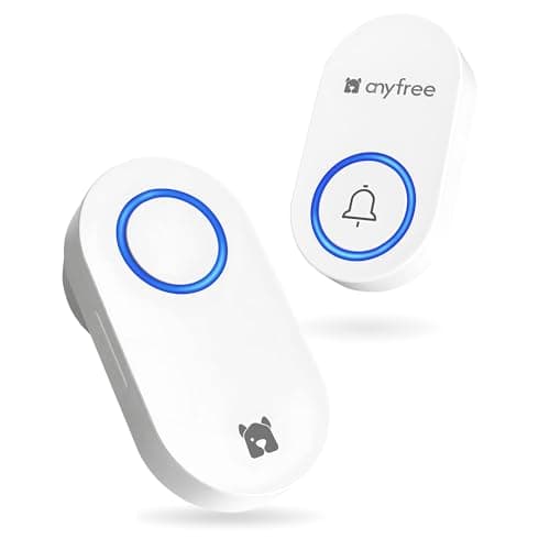 Self-Powered Wireless Doorbell No Battery Needed, Waterproof Door Bell with 600ft Range, 60 Adjustable Chimes, 4 Volume Level Modes from 0dB to 100dB, Classroom,Home,Office,Hospital,Warehouse