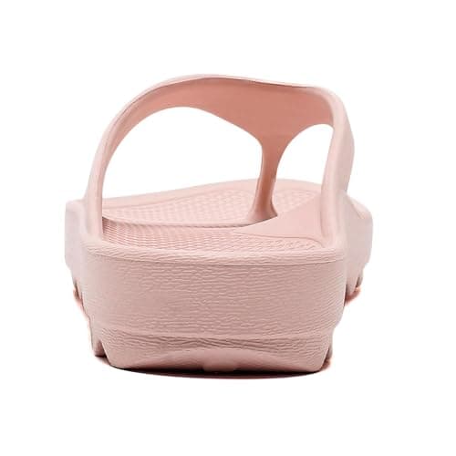 GETOEU Arch Support Flip Flops for Women Non-Slip Shower Shoes Beach Thong Sandals Soft Pool Rubber Flip Flops Comfortable Orthopedic Sandals,Pink - Thumbnail 3