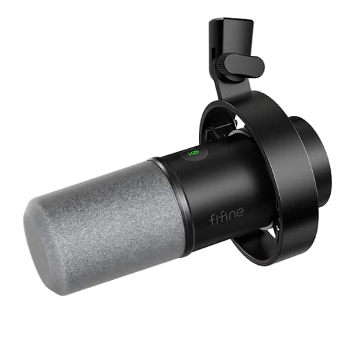 FIFINE AmpliTank K688 Dynamic Microphone, XLR/USB Podcast Recording PC Mic