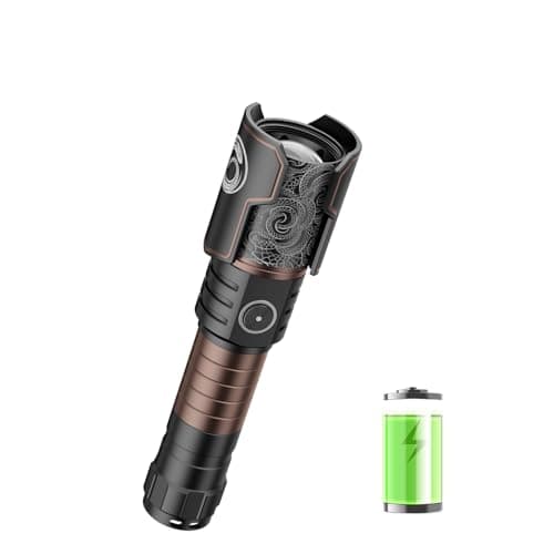 SKYFIRE Rechargeable LED Flashlight High Lumens, USB C Fast Charging, Zoomable Adjustable Focus, Waterproof Aluminum Tactical Flashlight, Multi Modes, Compact EDC for Camping Emergency - Image 1