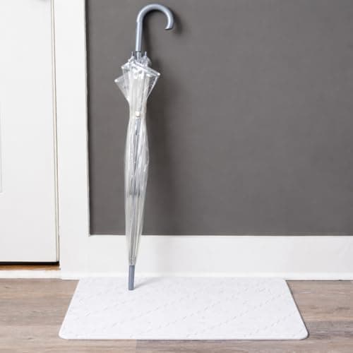 KALHOOF Diatomite Stone Bath Mat for Bathroom or Kitchen Water Absorbing, Quick-Drying, Non-Slip, Eco-Friendly, Stylish Large Dish Dry Solution Made with Absorbent Diatomaceous Earth Rock (White) - Thumbnail 5