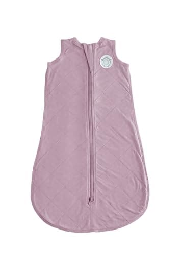 Dreamland Baby Lightweight Bamboo Viscose Sleep Sack (24-36 Months). 1.0 TOG Ultra Soft Blanket w/ 2-Way Zipper. 95% Viscose, 5% Spandex (Mauve). Mom-Owned US Business, Premium Materials - Image 1