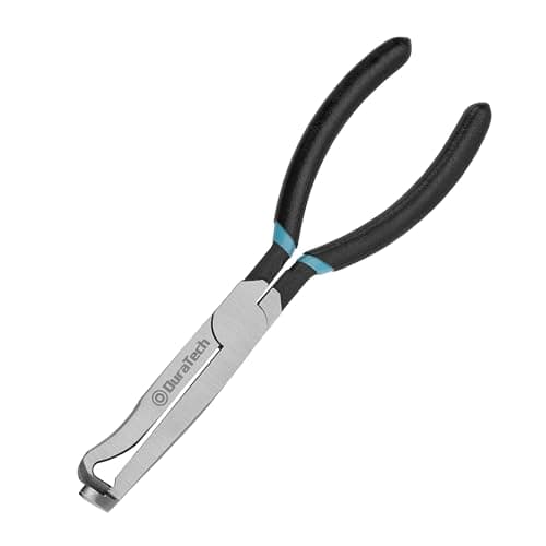 DURATECH Electrical Disconnect Pliers, 8-inch Automotive Electrical Connector Pliers, Automotive Plug Removal Tool for Car Fuel Pump, Spark Plug, Ignition Coil, Fuel Injector, Push Tab Style Plugs