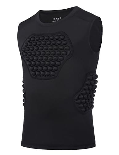 Roadbox Baseball Chest Protector Youth, Padded Compression Shirt Heart Guard Sternum Rib Gear for Football Softball Lacrosse