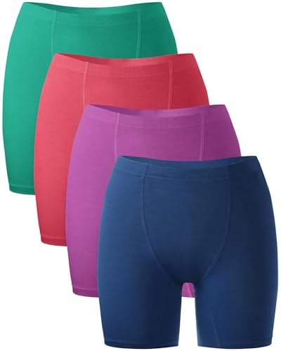 BAMBOO COOL Womens Underwear Boy Shorts Full Coverage Boxer Briefs High Waisted Ladies Panties Soft Stretch Shorts - Image 1