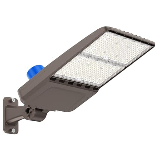 G GJIA 300W LED Parking Lot Lights Adjustable Arm Mount with Photocell 120-277V Waterproof IP66 42000LM 5000K Outdoor Commercial Area Street Flood Yard Lighting