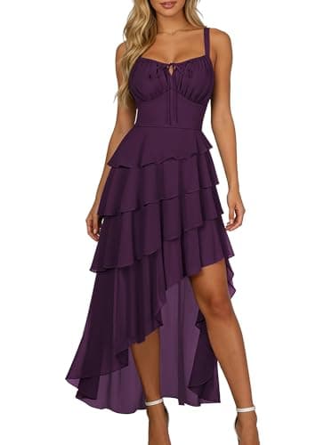 Scarlet Darkness Ruffle Hi-Low Corset Renaissance Pirate Fairy Gothic Dress - Image 1