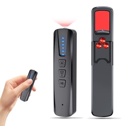 JZDCB Hidden Camera Detector & GPS Tracker Finder | Spy Camera Detector with RF Signal Detection for Travel, Hotel, Car | Anti-Spy Bug Detector & Wireless Camera Finder(Black) - Image 1