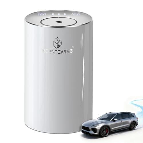 Waterless Diffuser for Essential Oil for Home and car, Sentiment Essential Oil Diffuser with Cold Air Technology, 2 Diffusion Modes, 4 Timer Settings (1/2/4/6H), Warm LED Light Rechargeable