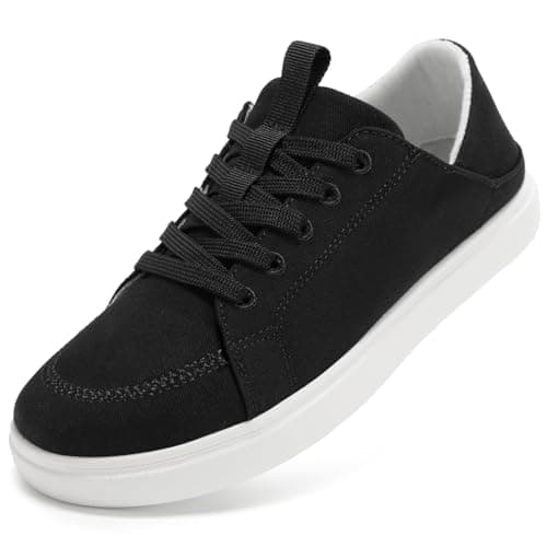 STQ Womens Slip on Sneakers Business Casual Shoes Women Tennis Shoe Orthopedic Travel Work Office Plantar Fasciitis Daily Wear Lightweight Comfortable Black Size 9 - Image 1