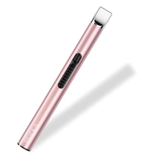 REIDEA Candle Lighter Long USB Rechargeable Arc Windproof Flameless with Safety Switch Buttom for Home Kitchen BBQ Camping Stove - Thumbnail 4