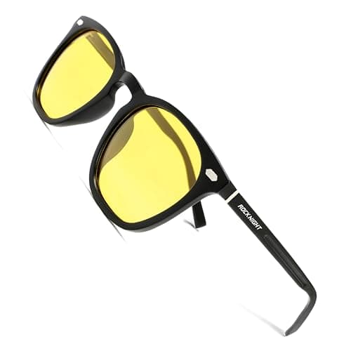 ROCKNIGHT HD Polarized Night Driving Vision Glasses Yellow Sunglasses Men Women Anti Glare - Image 1
