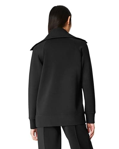 COCOMARTS Womens Crewneck Sweatshirts Zip Up Hoodies Casual Jacket with Pockets 2025 Fall Winter Fahsion Outfits Clothes Black Small - Thumbnail 4