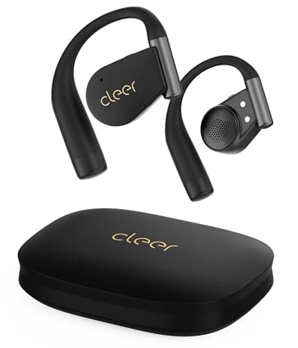 Cleer ARC 4 Plus Open Ear Earbuds,True Wireless Bluetooth Earphones with Dolby Audio and Head Tracking, Earhook Earbuds with 34H Playtime, IPX7 Waterproof Sports Headphones for Workout, EQ, Black - Image 1