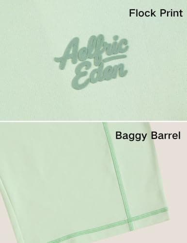Aelfric Eden Cloud Cropped Sweat Sets Summer 2 Piece Outfits Crop Top High Waisted Baggy Barrel Sweatpants Sweatsuit Green Medium - Thumbnail 6