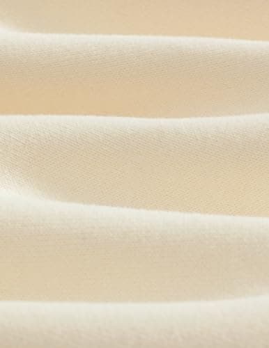 Aelfric Eden Mens Wide Leg Sweatpants Womens Solid Arc Baggy Sweat Pants Casual Athletic Lounge Pants with Pockets Beige - Thumbnail 3