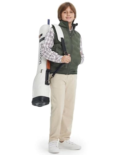 M MAELREG Boys Puffer Quilted Vest Warm Lightweight Sleeveless Kids Jacket with Pockets for School Outdoor Winter - Thumbnail 6
