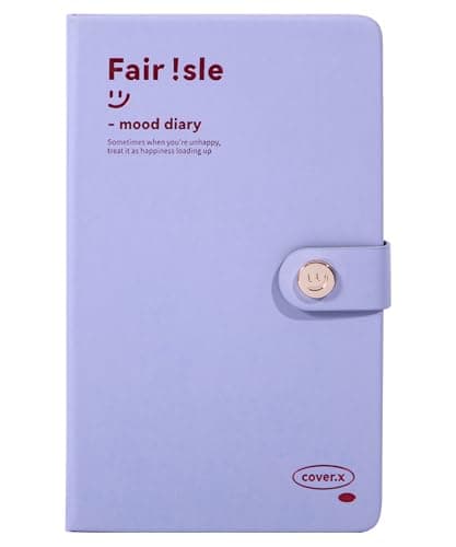 FLYING EAGLE Aesthetic Diary for Girls Women Cute Hardcover Teen Journals Waterproof Daily Diary for Writing with Bookmark, Metal Snap, 100GSM Thick Paper 3 Mixed Pages Grid+To Do List+Blank, Purple