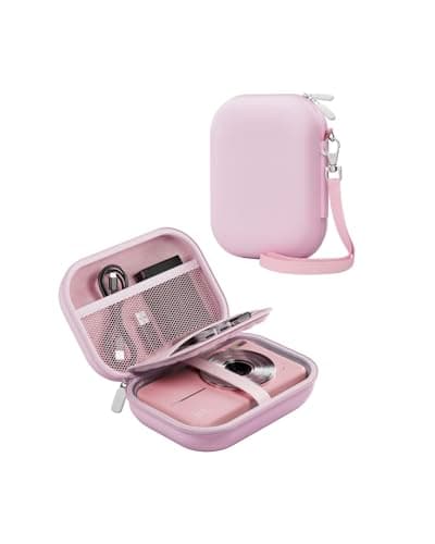 ProCase Small Digital Camera Case for Kodak PIXPRO FZ55/FZ53/FZ45/FZ43, Hard Shell Camera Case, Cute Compact Travel Carrying Protective Camera Storage Case for Kids -Pink - Image 1