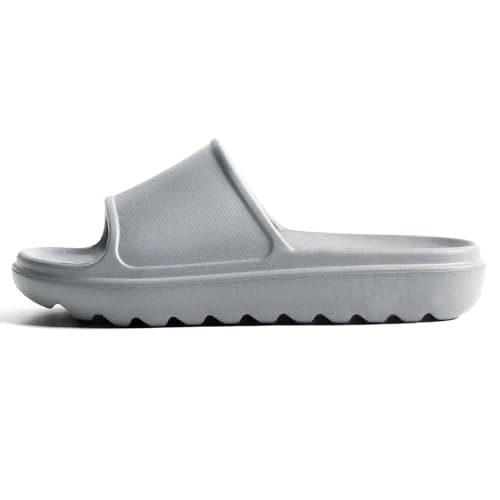 GETOEU Cloud Slides for Women and Men Pillow Slides Slip-Resistant Shower Shoes Recovery Slide Sandals Cushioned Thick Pillow Slippers Comfort Indoor and Outdoor Slide,Grey - Thumbnail 5