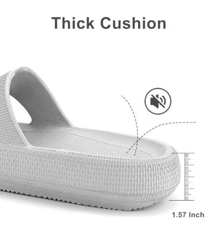 Haifago Cloud Recovery Sandals for Women Men, Cushion Pillow Slippers with Arch Support, Outdoor Beach Pool Platform Slip on Slide - Thumbnail 4