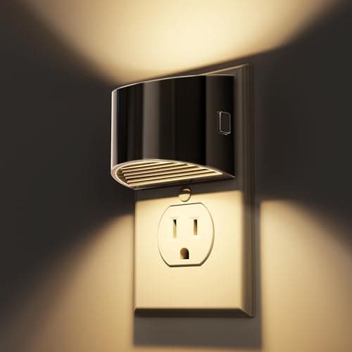 L LOHAS LED Night Lights Plug into Wall, 2 Pack Modern Night Lights, Dusk to Dawn Sensor Nightlight,0-100LM Brightness Adjustable, 3000K Soft White - Image 1