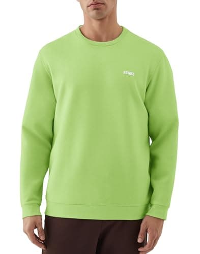 K-Swiss Men's Crewneck Pullover Sweatshirts, GREEN, 2XL - Image 1