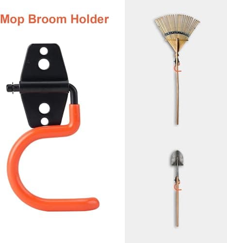 Dorisy 26 Pack Heavy Duty Garage Hooks with 2 Extension Straps, Triple Welded Wall Mount Utility Hangers, 100 Lbs Capacity Utility Hook Tool Organizer for Garage Makeover, Garden, Shed, Hose - Thumbnail 2